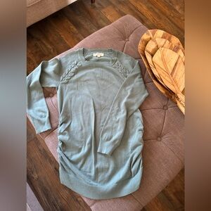 Pink rose maternity sweater